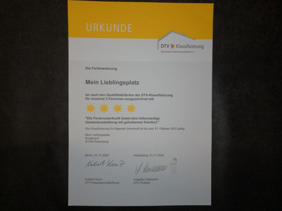 Mein Lieblingsplatz Rettenberg Exterior foto